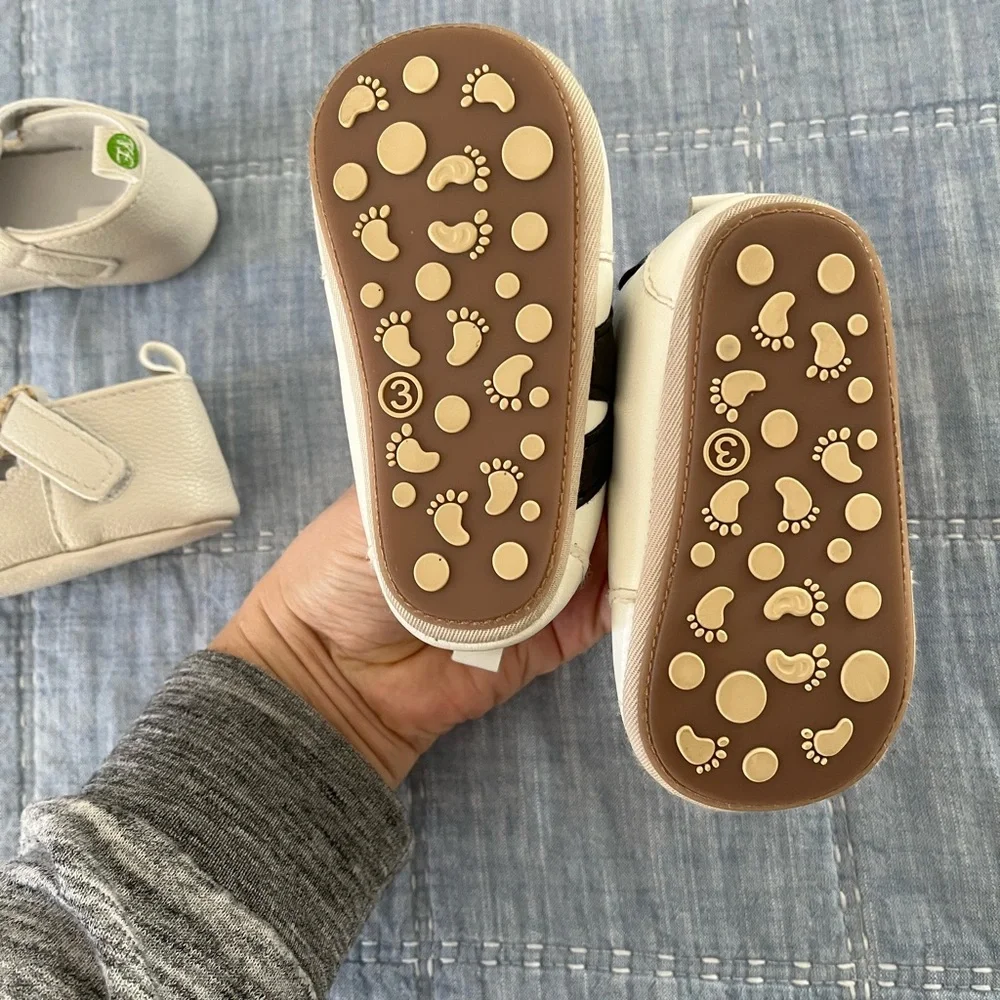 Baby boy shoes 0-3 month set of two pairs dressy shoes